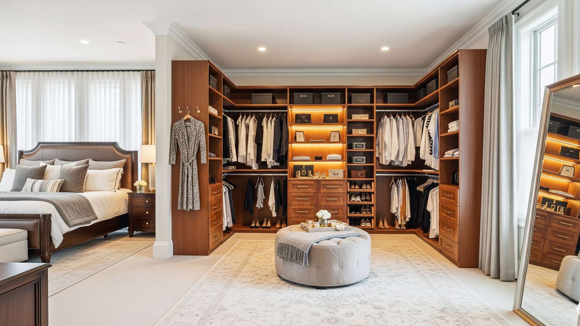 walk in Closet in the bedroom