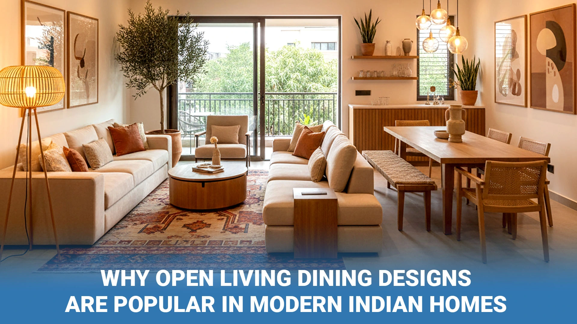 Why Open Living Dining Designs Are Popular in Modern Indian Homes