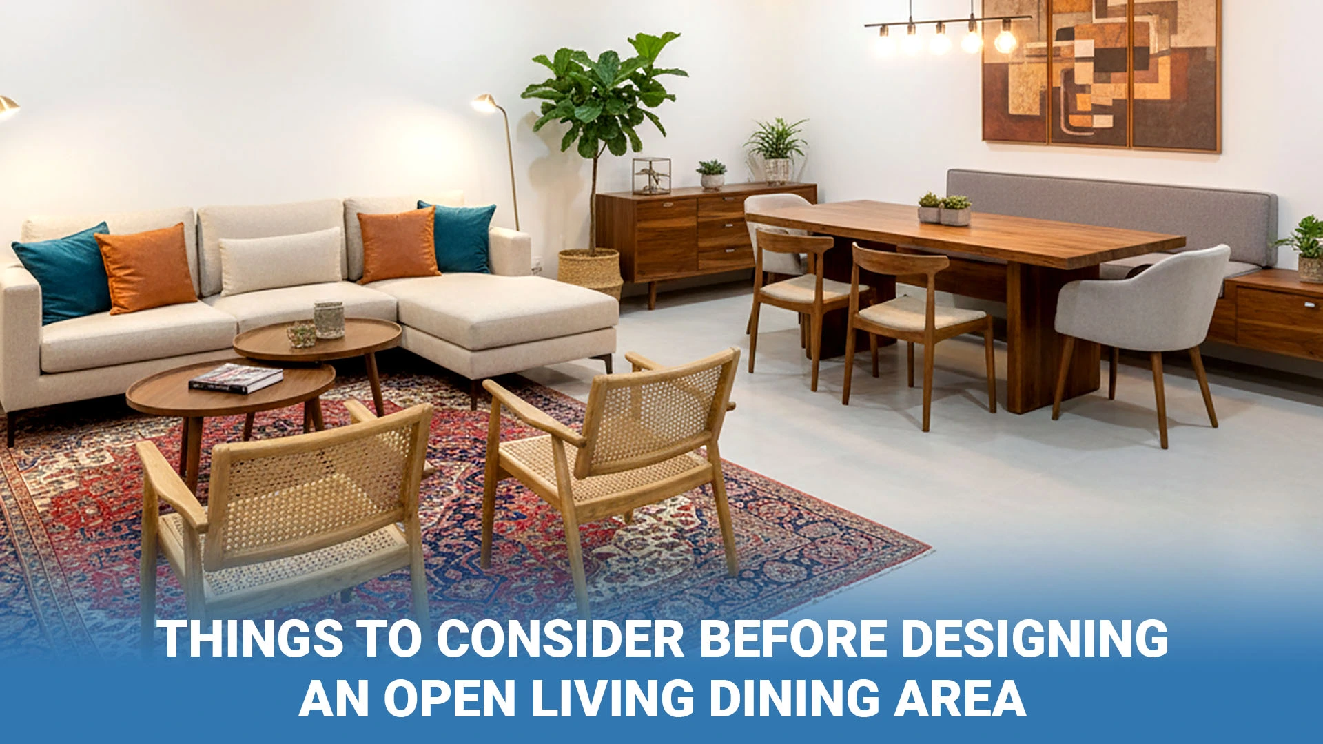Things to Consider Before Designing an Open Living Dining Area