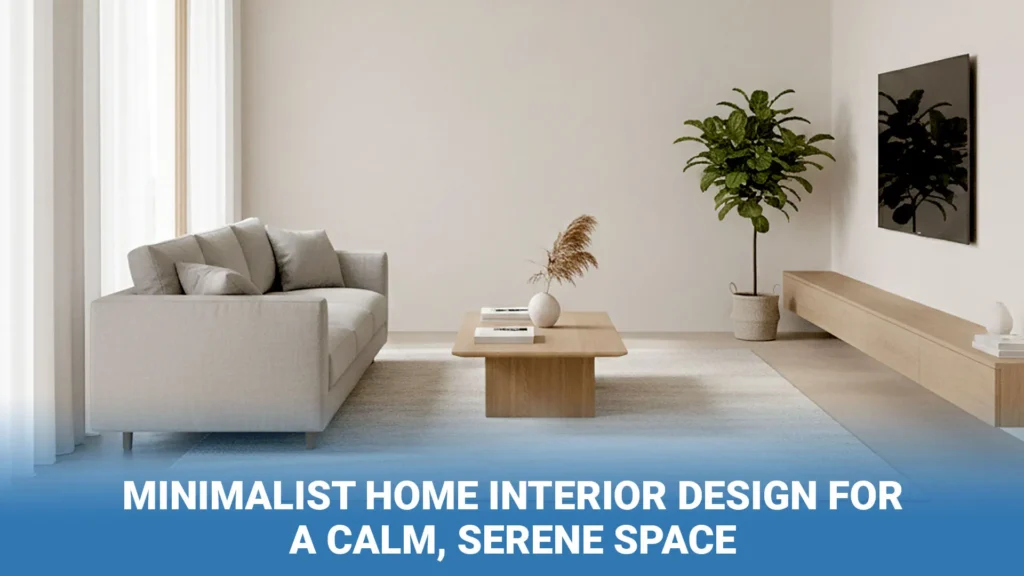 Minimalist Home Interior Design for a Calm, Serene Space