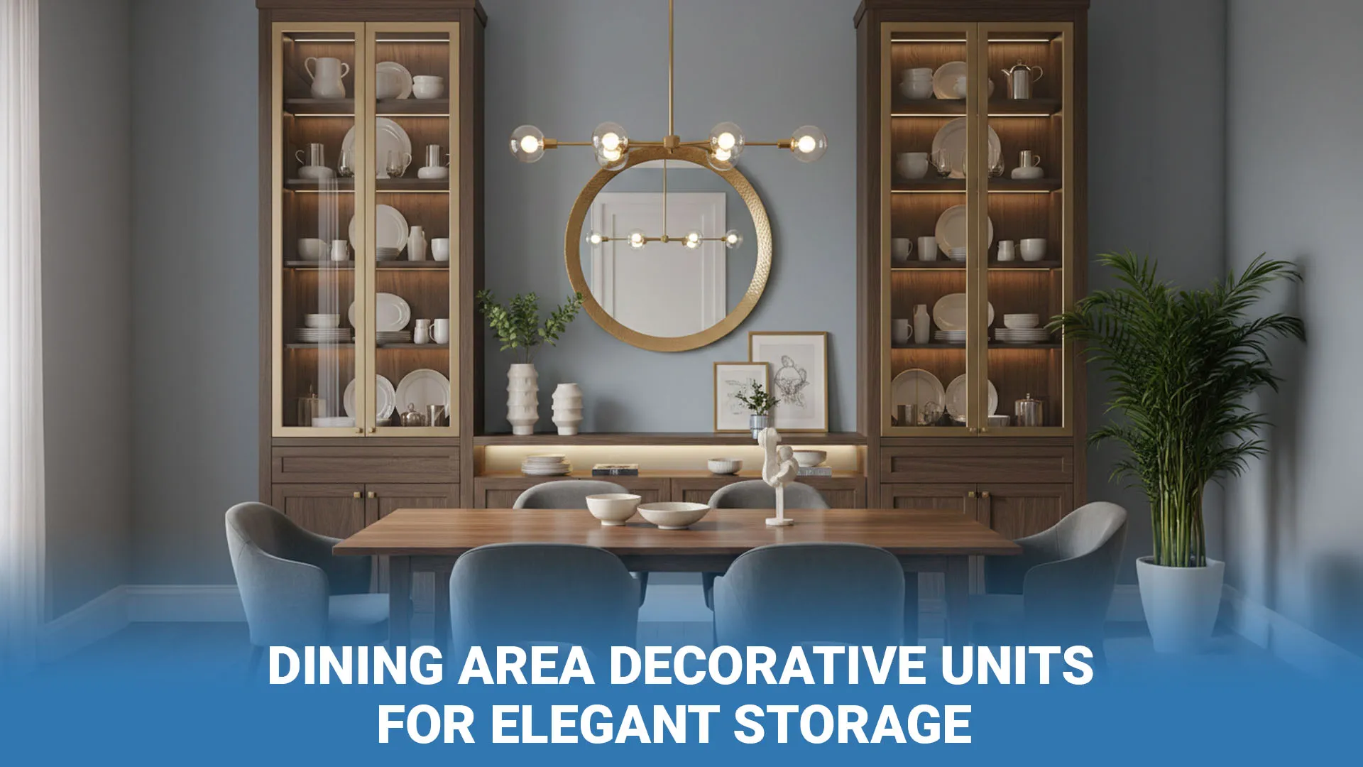 Dining Area Decorative Units for Elegant Storage